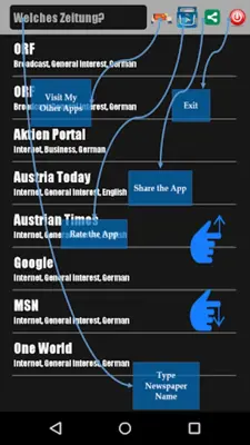 Austrian NewsPapers android App screenshot 2